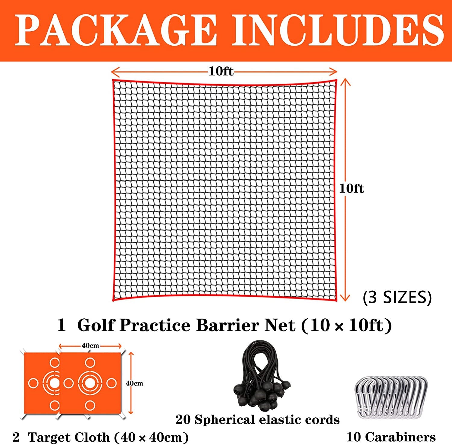 Golf Practice Barrier Net Heavy Duty – FINGER TEN Golf